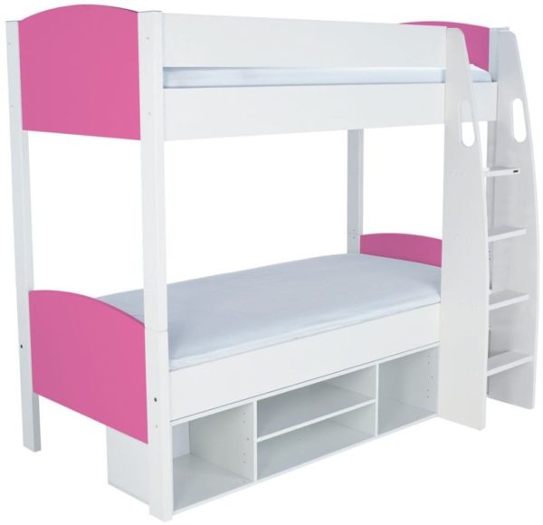 Stompa Detachable Pink Round Storage Bunk Bed without Door