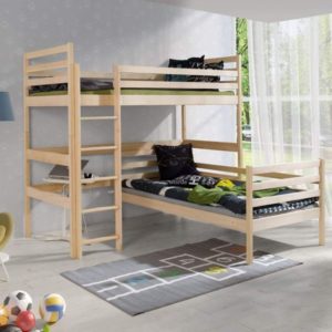 Tulare Pine Double Bunk Bed